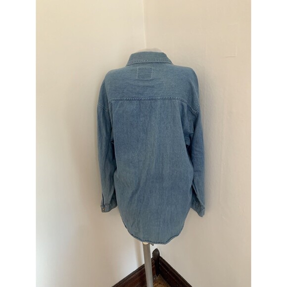 VTG Quizz NY Embroider Christmas Teddy Bear Jean Denim VTG Top Holly Polo Ralph - Picture 11 of 11